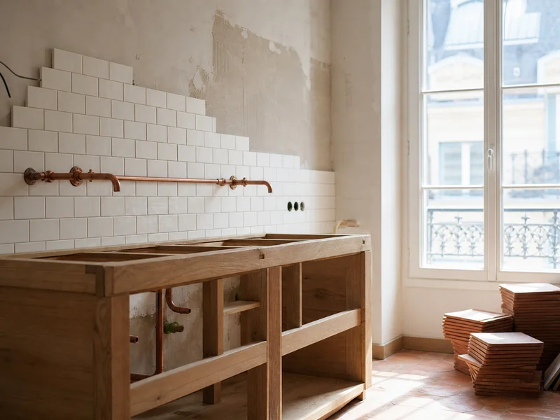 Illustration éditoriale : Coût rénovation salle de bain : combien prévoir au m² ?